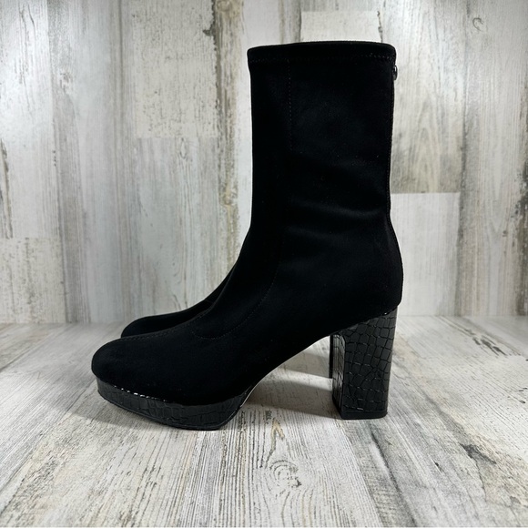 Donald J. Pliner Shoes - NEW Donald J. Pliner Zari Black Block Heel Platform Ankle Boots #1304